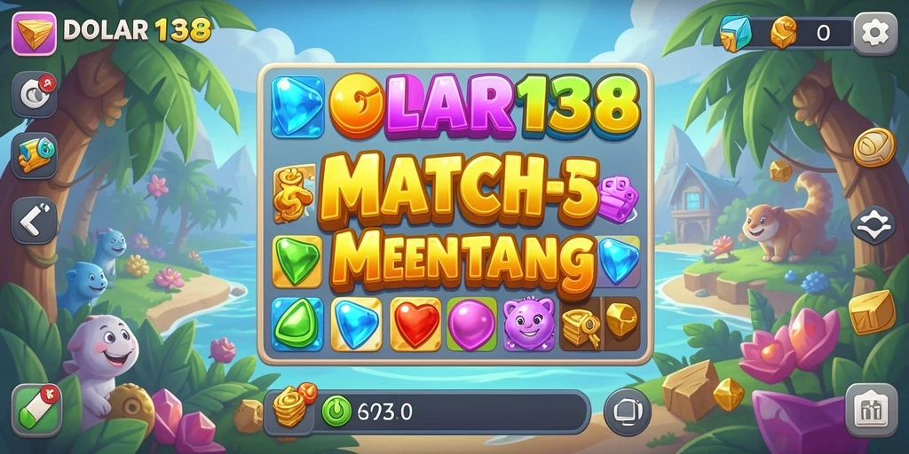 Tampilan menarik dari gameplay DOLAR138 dengan kombinasi elemen Match-3.