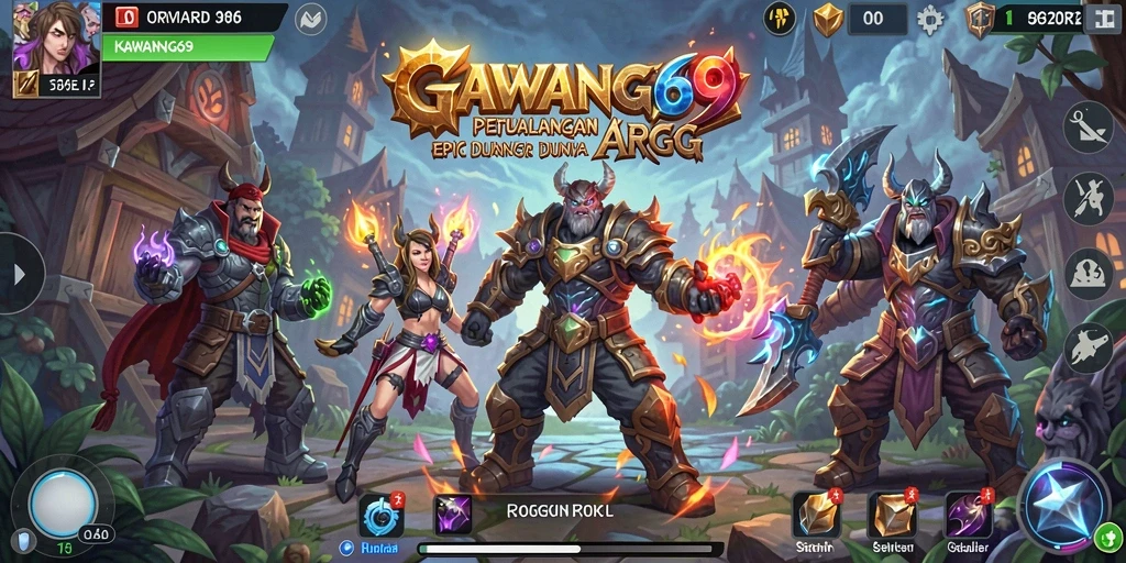 Screenshot GAWANG69 menampilkan aksi pertarungan dalam dunia ARPG yang dinamis.