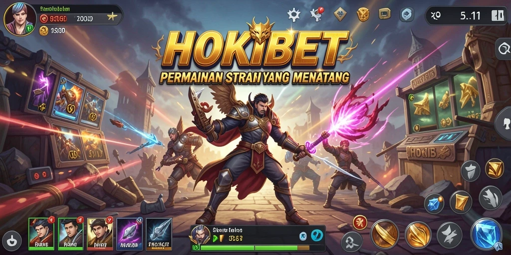 Tampilan gameplay HOKIBET dengan strategi mendalam.