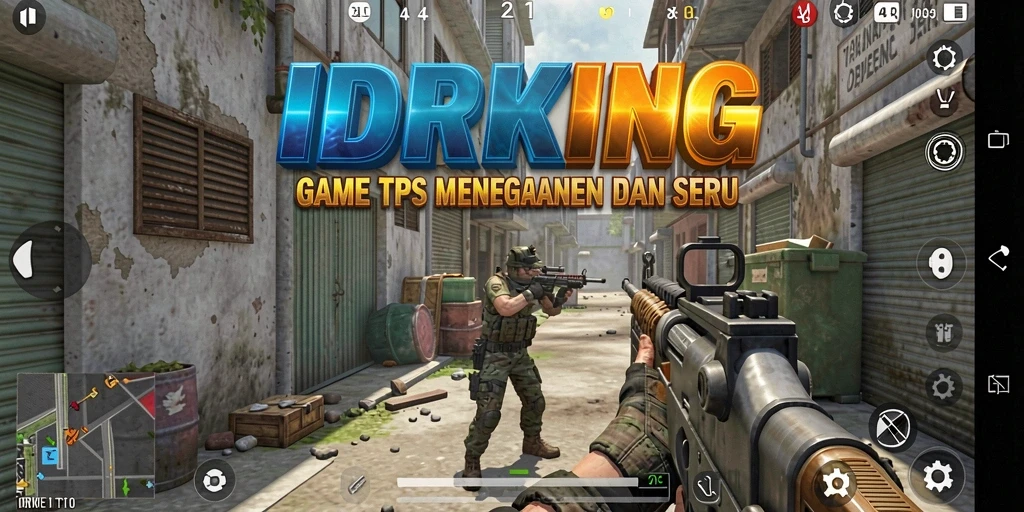 Tampilan menarik dari gameplay IDRKING di TPS.