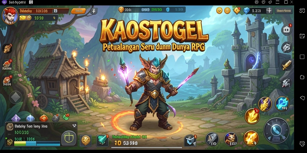 Tampilan gameplay RPG yang mengesankan di KAOSTOGEL.