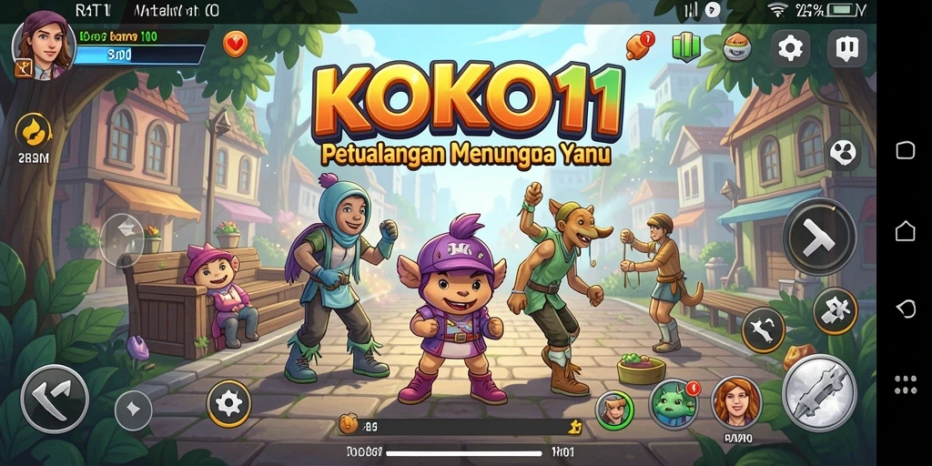 Tangkapan layar KOKO11 menampilkan gameplay petualangan yang mendebarkan.