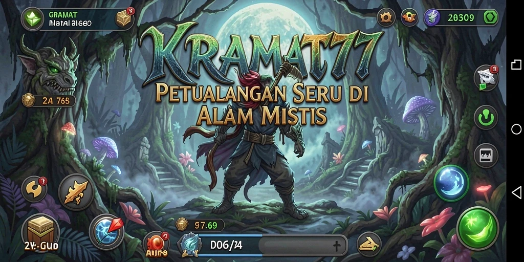 Gameplay petualangan KRAMAT77 yang menegangkan dan seru.