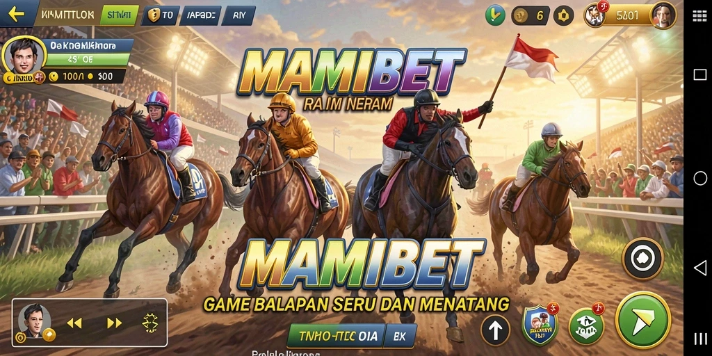 Tampilan gameplay balapan seru di MAMIBET.