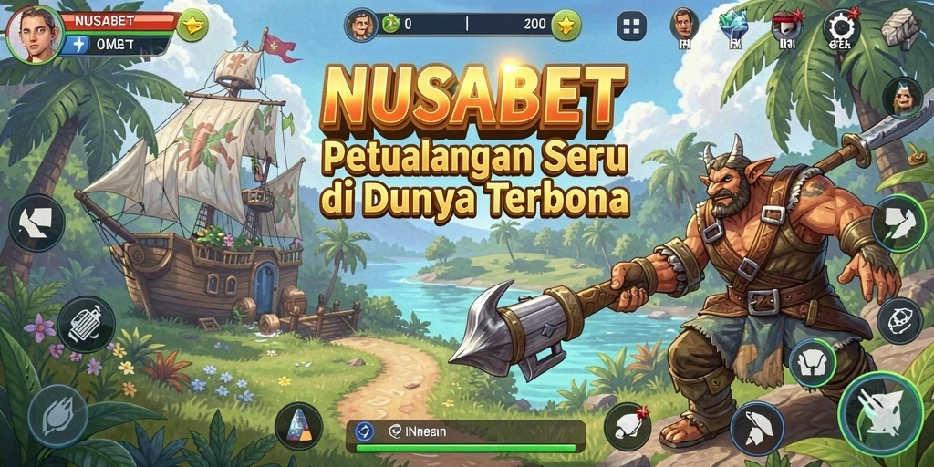 Tangkapan layar gameplay NUSABET menunjukkan dunia terbuka yang dinamis.