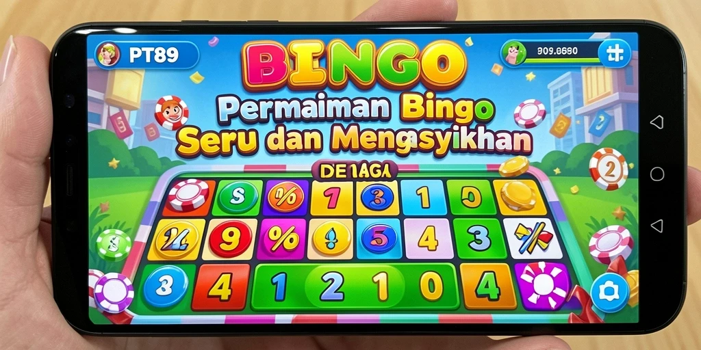 Screenshot utama PT89 menampilkan gameplay seru Bingo yang menyenangkan.