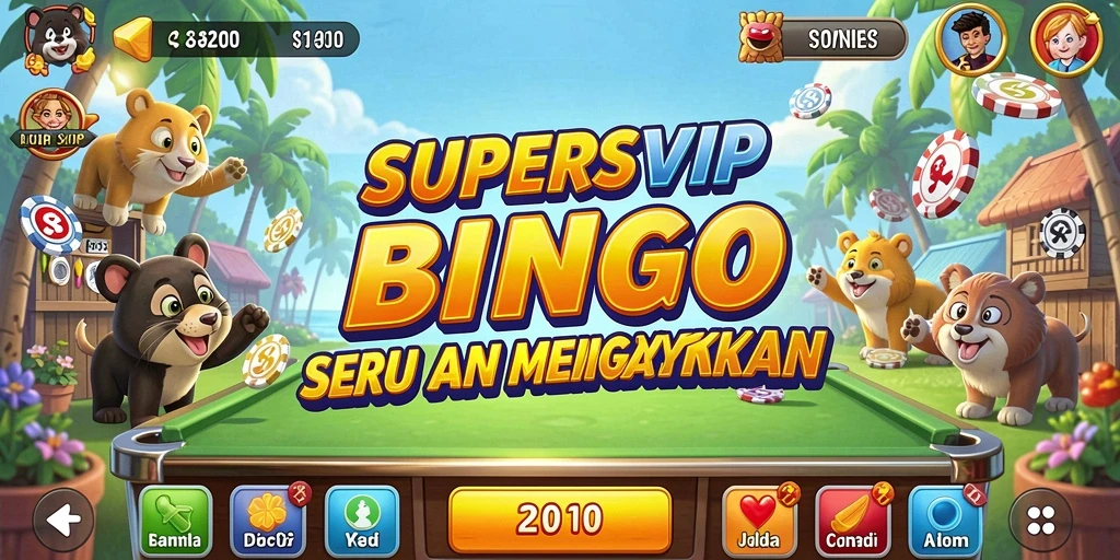 Screenshot gameplay SUPERSVIP yang menampilkan keseruan bermain Bingo.