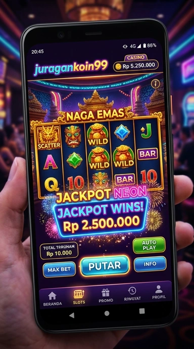 Tampilan antarmuka juragankoin99 yang intuitif.